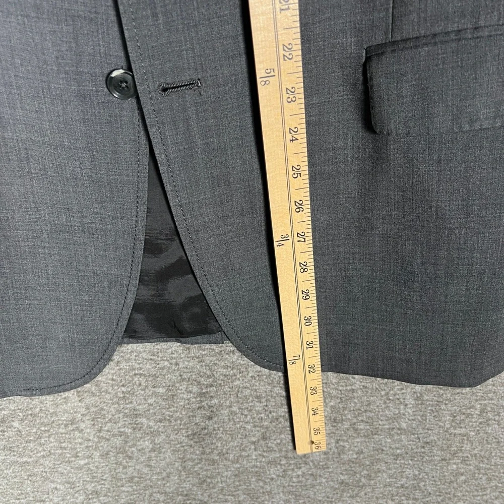 Jeanne Lanvin SA Mens Gray Blazer Sz 56T Tall (46) Office Career Suit‎ Italy